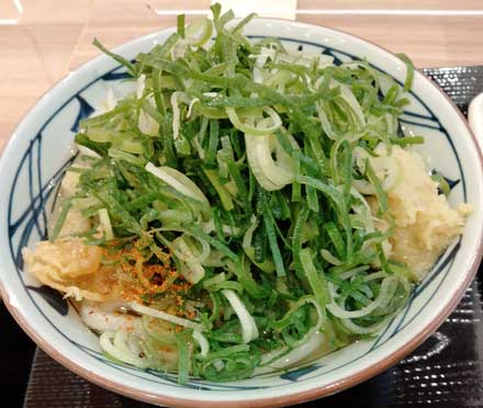 丸亀製麺かけうどん並